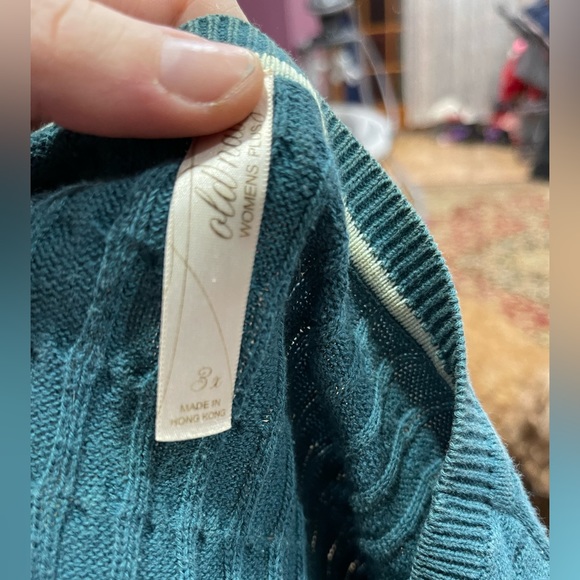 Blue v-neck sweater - Picture 3 of 3